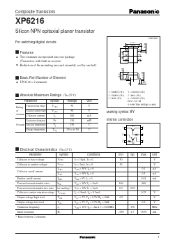 XP6216 Datasheet PDF Panasonic Corporation