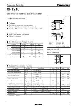 XP1216 Datasheet PDF Panasonic Corporation