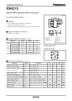 XN4213 Datasheet PDF Panasonic Corporation