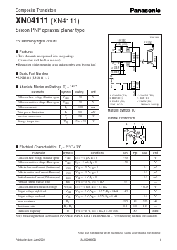 XN04111 Datasheet PDF Panasonic Corporation