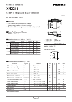 XN2211 Datasheet PDF Panasonic Corporation