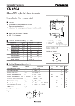 XN1504 Datasheet PDF Panasonic Corporation