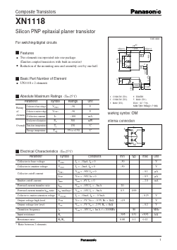 XN1118 Datasheet PDF Panasonic Corporation