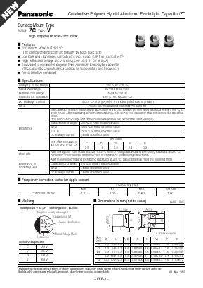 EEH-ZC1E101XP Datasheet PDF Panasonic Corporation