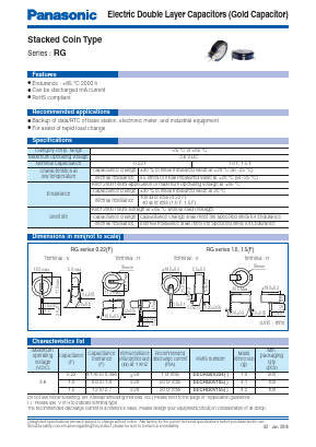EECRG0V224H Datasheet PDF Panasonic Corporation