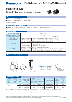EECRF0H105N Datasheet PDF Panasonic Corporation