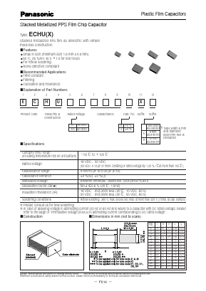 ECH-U1C393GX5 Datasheet PDF Panasonic Corporation