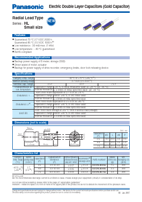 EECHL0E405 Datasheet PDF Panasonic Corporation