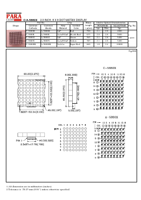 C-5880Y Datasheet PDF Para Light Electronics