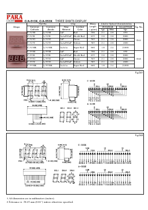 C-513G Datasheet PDF Para Light Electronics