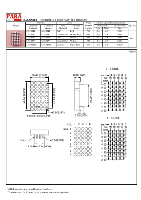 A-5582H Datasheet PDF Para Light Electronics