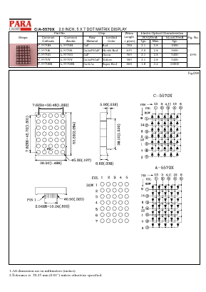 C-5570SR Datasheet PDF Para Light Electronics