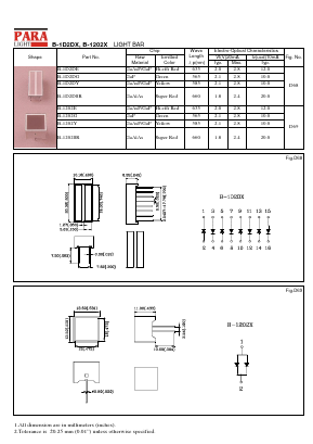 B-1202E Datasheet PDF Para Light Electronics