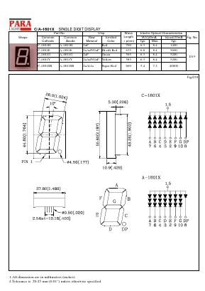 C-1801E_ Datasheet PDF Para Light Electronics