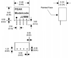 P2AU-XXXXE Datasheet PDF Peak-Electronics