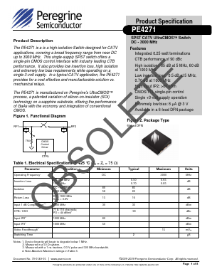 4271-00 Datasheet PDF Peregrine Semiconductor