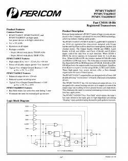 PI74FCT162H501T Datasheet PDF Pericom Semiconductor