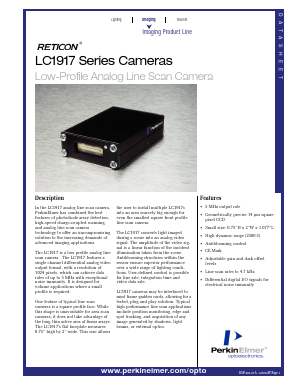 LC1917HAN-011 Datasheet PDF PerkinElmer Inc