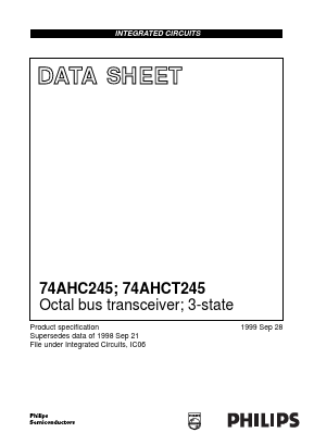 74AHCT245PW Datasheet PDF Philips Electronics