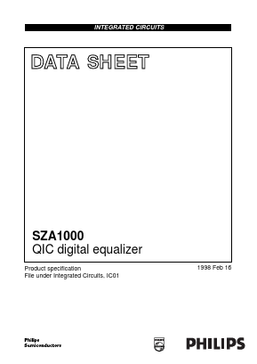 SZA1000H Datasheet PDF Philips Electronics