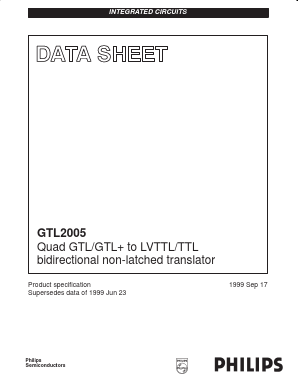 GTL2005PWDH Datasheet PDF Philips Electronics