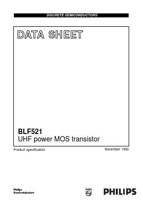 BLF521 Datasheet PDF Philips Electronics