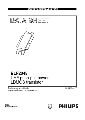 BLF2048 Datasheet PDF Philips Electronics