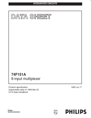 74F151 Datasheet PDF Philips Electronics