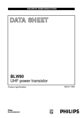 BLW80 Datasheet PDF Philips Electronics