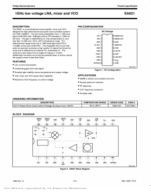 SA621DK Datasheet PDF Philips Electronics