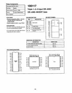 100117Y Datasheet PDF Philips Electronics