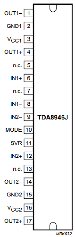 TDA8946J/N1,112 Datasheet PDF Philips Electronics