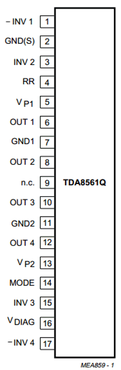 TDA8561Q/N2 Datasheet PDF Philips Electronics