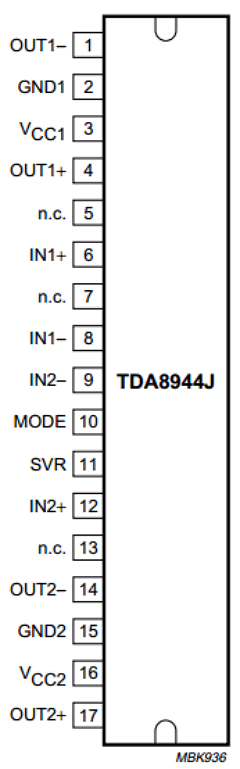TDA8944J Datasheet PDF Philips Electronics