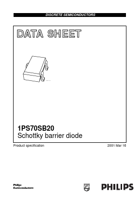 1PS70SB20 Datasheet PDF Philips Electronics