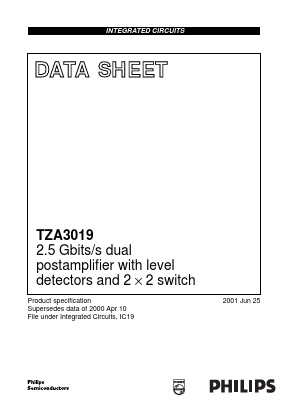 TZA3019CVH Datasheet PDF Philips Electronics