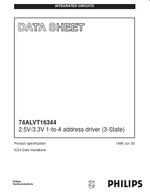 74ALVT16344DGG Datasheet PDF Philips Electronics