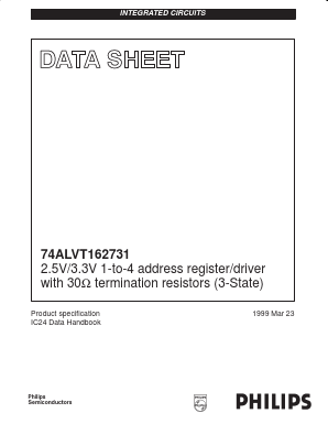74ALVT162731DL Datasheet PDF Philips Electronics