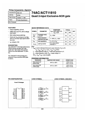 74AC11810 Datasheet PDF Philips Electronics