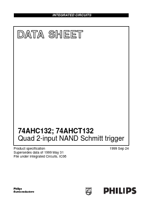 74AHCT132 Datasheet PDF Philips Electronics