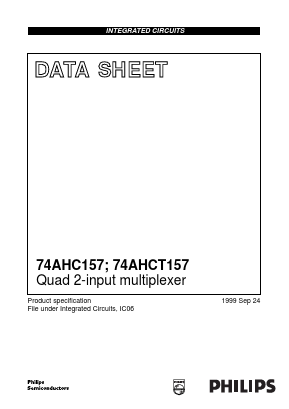 74AHCT157D Datasheet PDF Philips Electronics