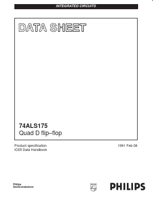 74ALS175 Datasheet PDF Philips Electronics