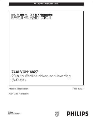 74ALVCH16827DL Datasheet PDF Philips Electronics