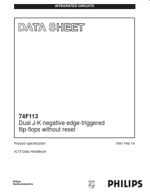 74F113 Datasheet PDF Philips Electronics