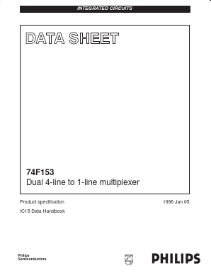 74F153 Datasheet PDF Philips Electronics