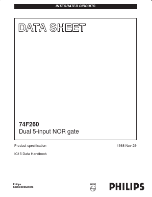 74F260 Datasheet PDF Philips Electronics