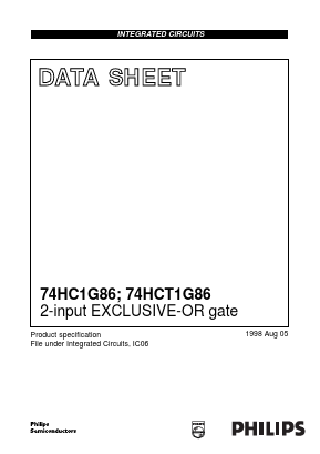 74HCT1G86GW Datasheet PDF Philips Electronics