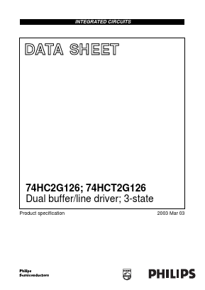74HCT2G126DP Datasheet PDF Philips Electronics