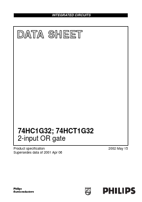 74HCT1G32 Datasheet PDF Philips Electronics