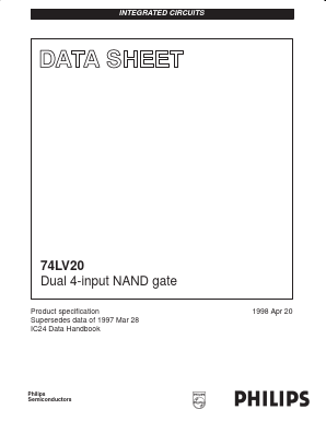 74LV20N Datasheet PDF Philips Electronics